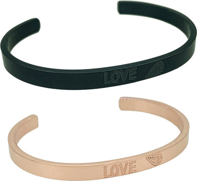 Devora Alloy Rhodium Bracelet Set(Pack of 2)