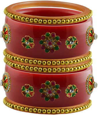 Vidhya Kangan Brass Bangle Set(Pack of 6)