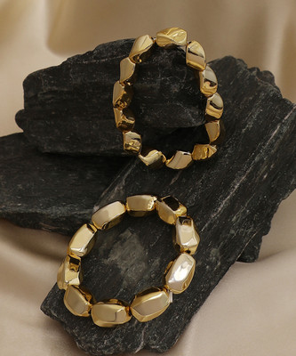 SOHI Plastic Gold-plated Bracelet Set(Pack of 2)