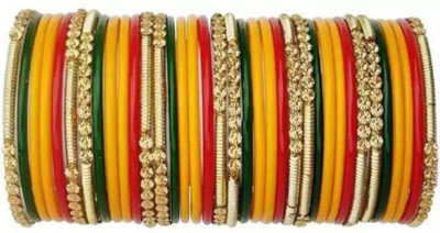 RADHA MOHAN EMPIRE Glass Bangle Set(Pack of 36)