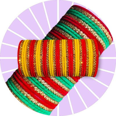 Aaradhya traders Glass Bangle Set(Pack of 36)