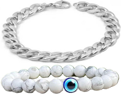 IKONKARR Crystal, Stainless Steel Bracelet(Pack of 2)