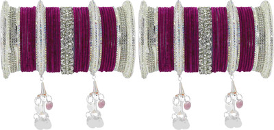 LAVAZZA Metal, Alloy Zircon Bangle Set(Pack of 74)