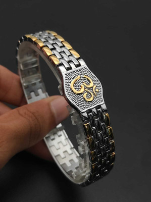 Laksh Alloy Crystal Gold-plated Bracelet