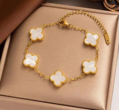 ArtisticAllure Stainless Steel Gold-plated Bracelet