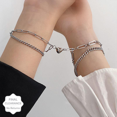 zongzai Stainless Steel Bracelet(Pack of 2)