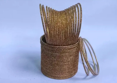 ELITEBAZAAR Metal Silver Bangle Set(Pack of 48)