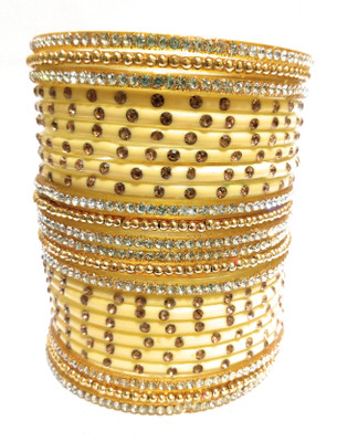 KB Corner Glass Zircon Bangle Set(Pack of 10)