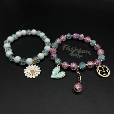 MEHAK CREATION Alloy Crystal Bracelet(Pack of 2)