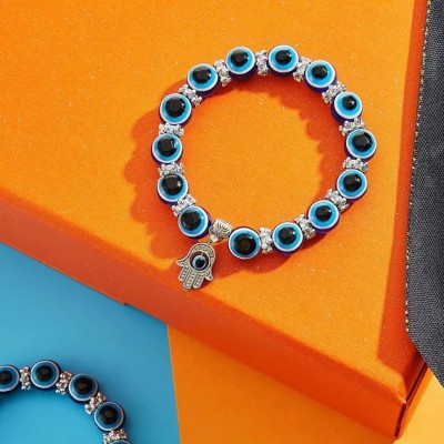 Eye Blings Stone Beads, Agate, Amber, Crystal, Sapphire, Turquoise Bracelet