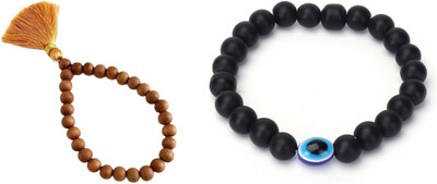 Malas Collection Wood, Crystal Bracelet Set(Pack of 2)