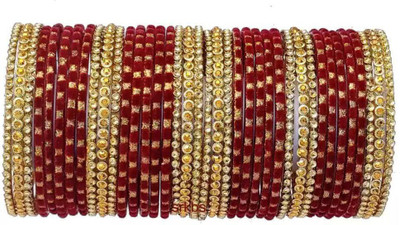 RADHA MOHAN EMPIRE Glass Bangle Set(Pack of 10)