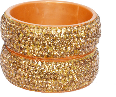 OJHA Plastic Beads, Zircon Gold-plated Kada(Pack of 2)