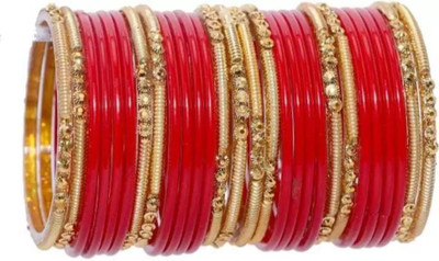 RADHA MOHAN EMPIRE Glass Bangle Set(Pack of 28)