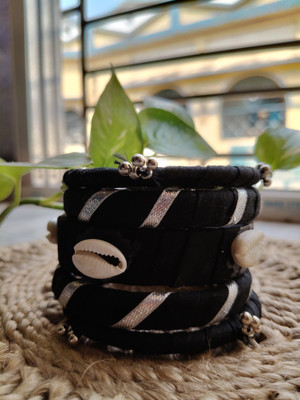 Sinsri Fabric Bangle Set(Pack of 5)