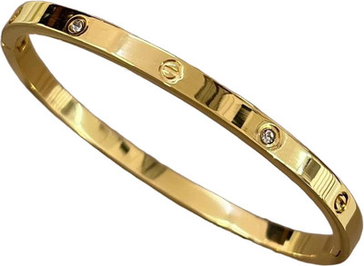 SSSR elite Stainless Steel Cubic Zirconia Gold-plated Bracelet