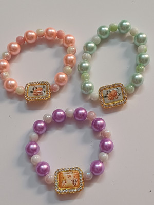 GURU JI CREATION Metal, Stone, Crystal, Plastic Bracelet Set(Pack of 3)