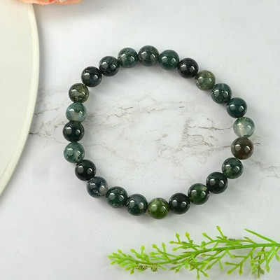 VIBESLE Stone, Crystal Beads, Agate Charm Bracelet