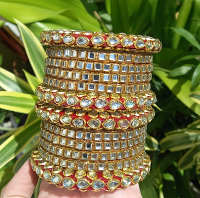 Rajwadi Plastic Bangle Set(Pack of 2)