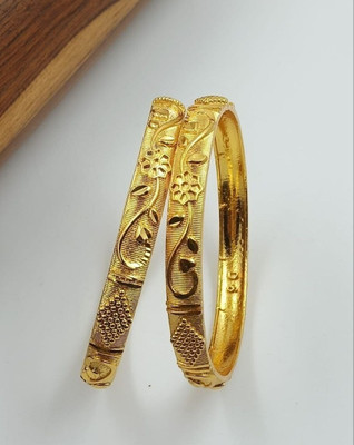 Shree Fashions World Brass Gold-plated Bangle Set