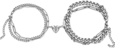 The Key House Stainless Steel Bracelet(Pack of 2)
