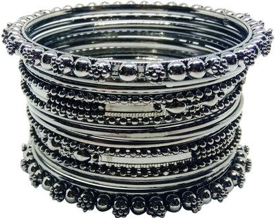 Anahat collection Metal Silver Bangle Set