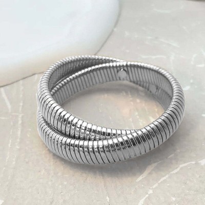 ZIVOM Stainless Steel Silver Bracelet