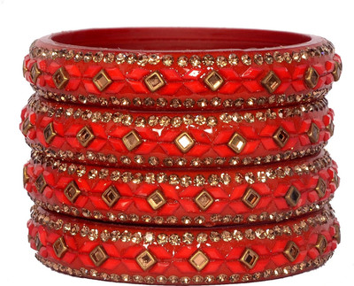 OJHA Glass Bangle Set(Pack of 8)