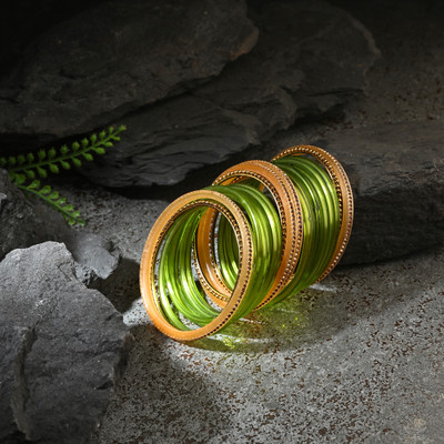 Somil Glass, Plastic Bangle Set(Pack of 2)