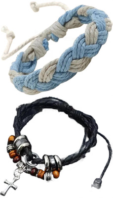 PIXFLIX Dori, Leather Charm Bracelet(Pack of 2)