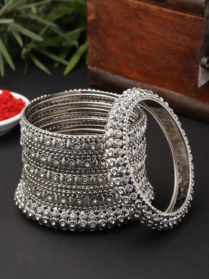 ZENEME Brass Bangle Set(Pack of 28)
