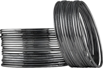 Quirko Mart Alloy Silver Bangle Set(Pack of 10)