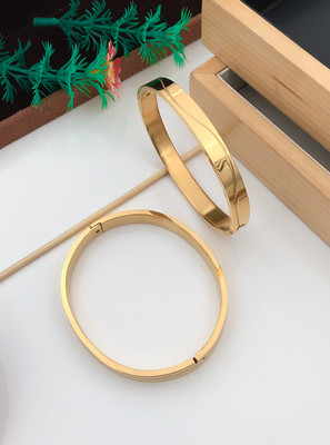 tirgiza Stainless Steel Gold-plated Kada