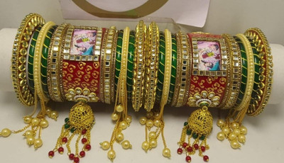 SP PHOTO CHURA Plastic Bangle Set(Pack of 2)