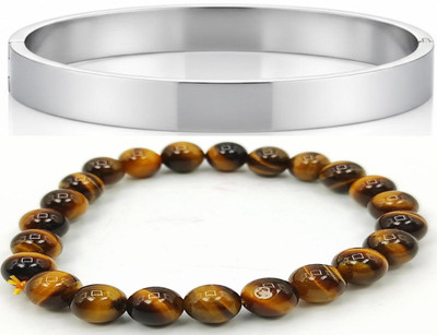 IKONKARR Stone, Stainless Steel Bracelet(Pack of 2)