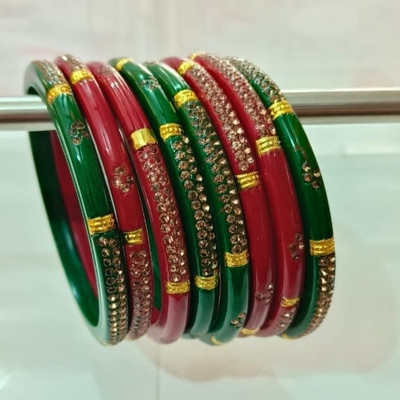 Navodha Creations Lac Bangle Set(Pack of 8)