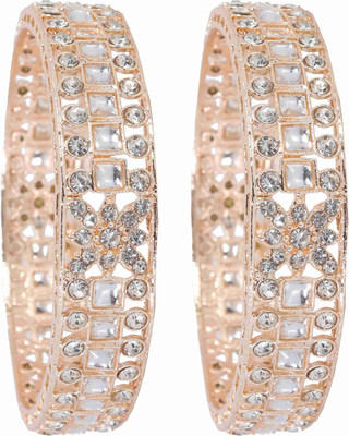 ZULKA Metal Bangle Set(Pack of 2)