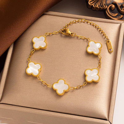 Goldiwala Stainless Steel Cubic Zirconia Gold-plated Bracelet