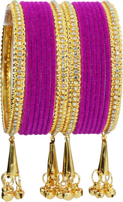 NMII Metal Zircon Bangle Set(Pack of 16)