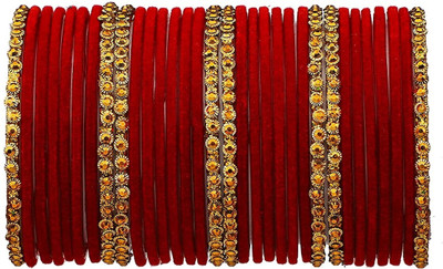 LYBASHINE Glass Cubic Zirconia Gold-plated Bangle Set