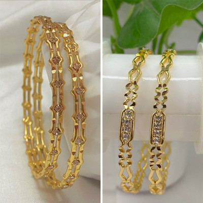 AARTISAI Alloy Gold-plated Bangle Set(Pack of 2)