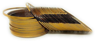 BAAN MATA Metal Gold-plated Bangle Set(Pack of 24)
