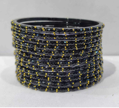 FH TRADERS Glass Bangle Set(Pack of 12)