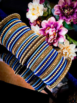 Amika Metal Beads, Zircon Bangle Set(Pack of 52)
