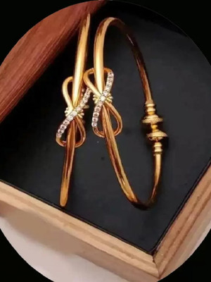 HHJEWELRY Brass, Copper Bangle Set(Pack of 2)