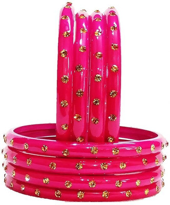 MADHAV ENTERPRISES Glass Bangle Set(Pack of 8)