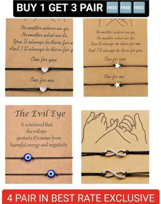 Mahitex Fabric, Dori, Alloy Charm Bracelet(Pack of 8)