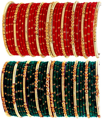 Suhagan Glass Bangle Set(Pack of 68)