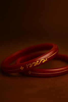 Mondal gift shop Plastic Gold-plated Bangle Set(Pack of 2)