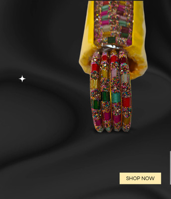 Kangan Mahal Alloy Gold-plated Bangle Set